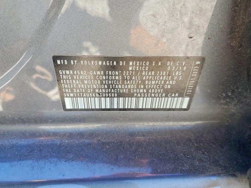 Продаж на аукціоні авто 2019 Volkswagen Golf Sportwagen, vin: 3VW117AU5KM509588, номер лоту: 56097626