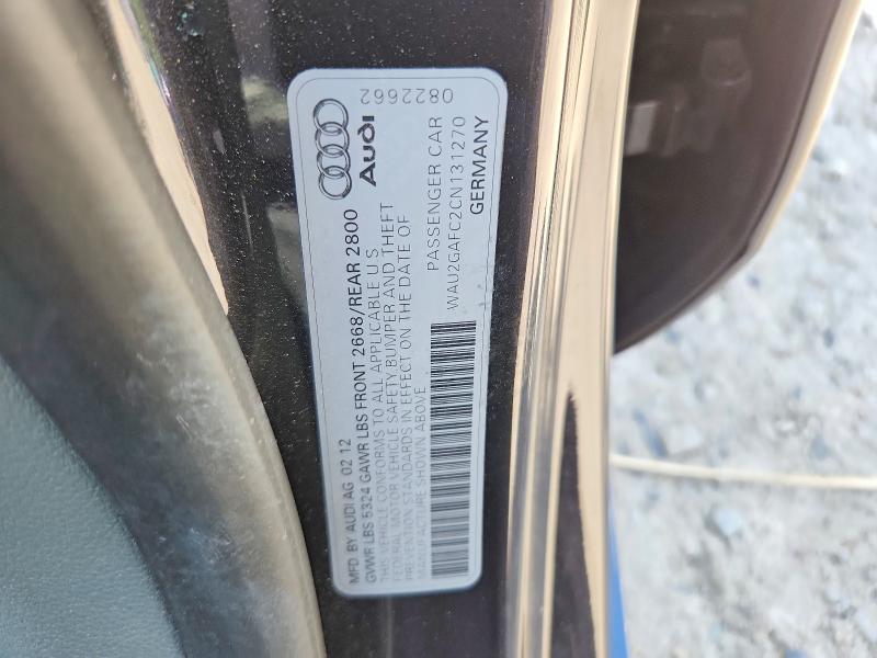58786186 :رقم المزاد ، WAU2GAFC2CN131270 vin ، 2012 Audi A7 مزاد بيع