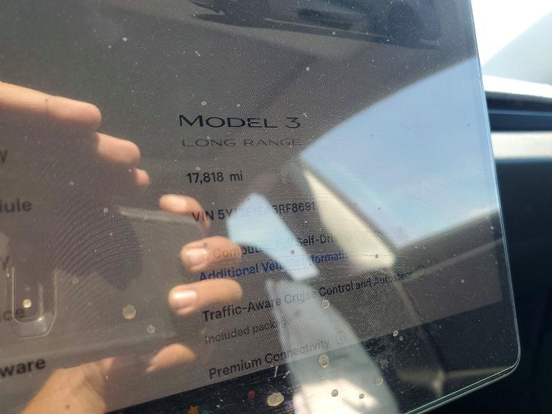 56496276 :رقم المزاد ، 5YJ3E1EA3RF869177 vin ، 2024 Tesla Model 3 مزاد بيع