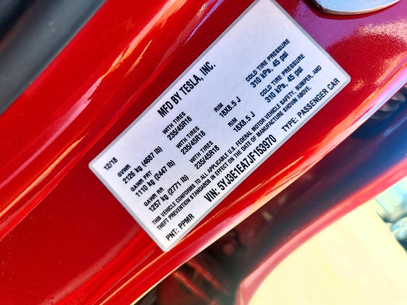 Продажа на аукционе авто 2018 Tesla Model 3, vin: 5YJ3E1EA7JF153970, номер лота: 58590256