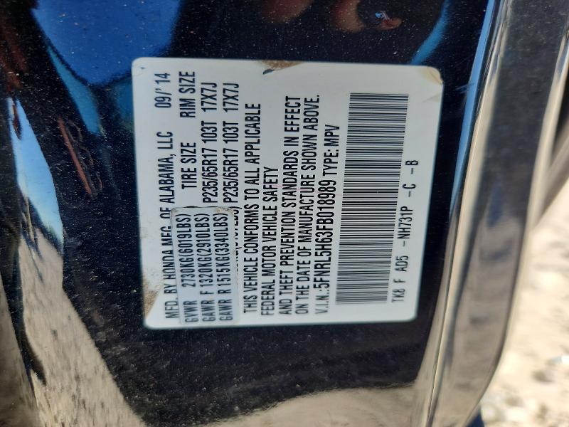 2015 Honda Odyssey მანქანა იყიდება აუქციონზე, vin: 5FNRL5H63FB018989, აუქციონის ნომერი: 55575026