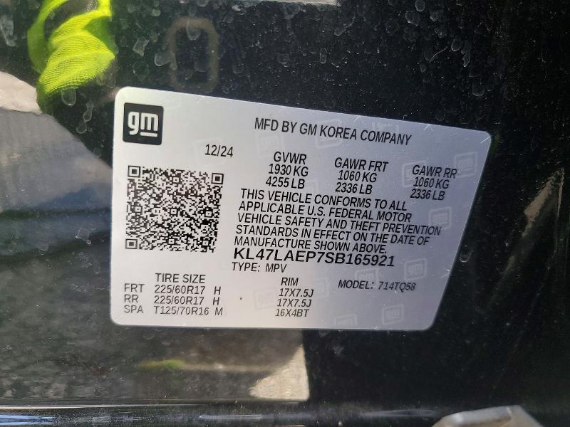 Aukcja sprzedaży 2025 Buick Envista, vin: KL47LAEP7SB165921, numer aukcji: 58252066