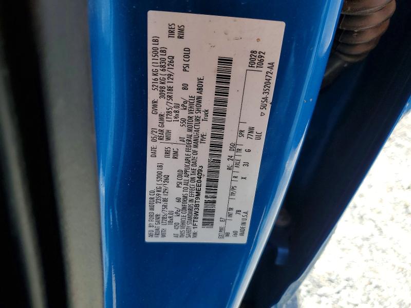 Aukcja sprzedaży 2021 Ford F350, vin: 1FT8W3BT9MEE04093, numer aukcji: 56273956