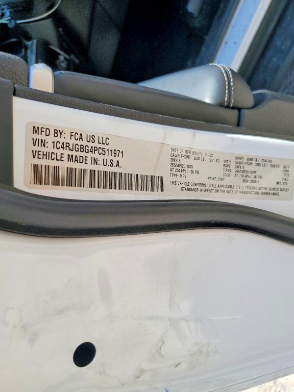 Продажа на аукционе авто 2023 Jeep Grand Cherokee, vin: 1C4RJGBG4PC511971, номер лота: 56174806