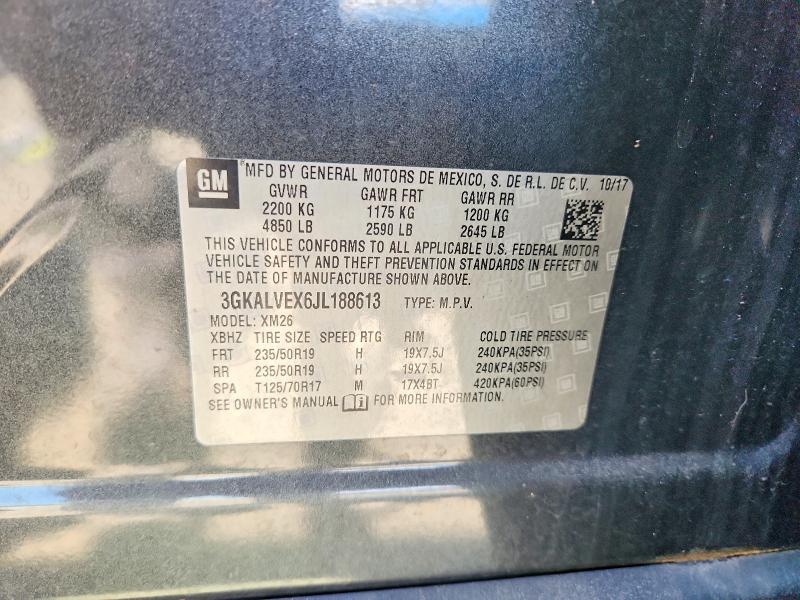 Aukcja sprzedaży 2018 Gmc Terrain, vin: 3GKALVEX6JL188613, numer aukcji: 56502586