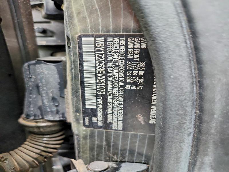 Aukcja sprzedaży 2014 Bmw I3, vin: WBY1Z2C53EVX51079, numer aukcji: 56441596
