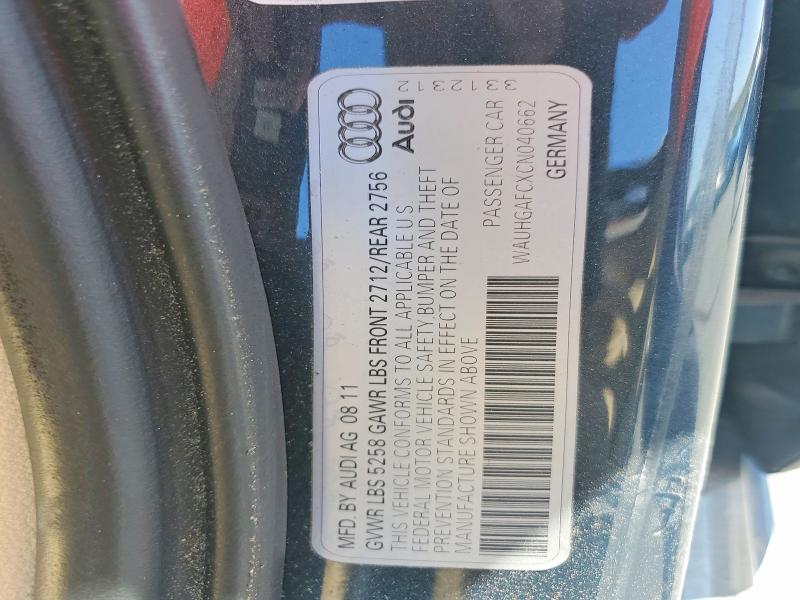 Продажа на аукционе авто 2012 Audi A6, vin: WAUHGAFCXCN040662, номер лота: 55468956