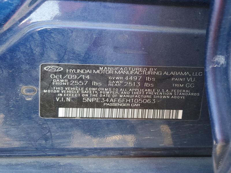 Продажа на аукционе авто 2015 Hyundai Sonata, vin: 5NPE34AF6FH105063, номер лота: 57958836