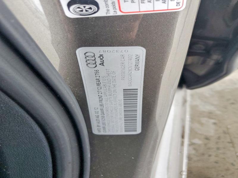 Продажа на аукционе авто 2012 Audi A6, vin: WAUGGAFC9CN127402, номер лота: 55071226