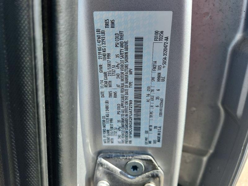 Aukcja sprzedaży 2015 Ford Escape, vin: 1FMCU9GX2FUA72789, numer aukcji: 57111466