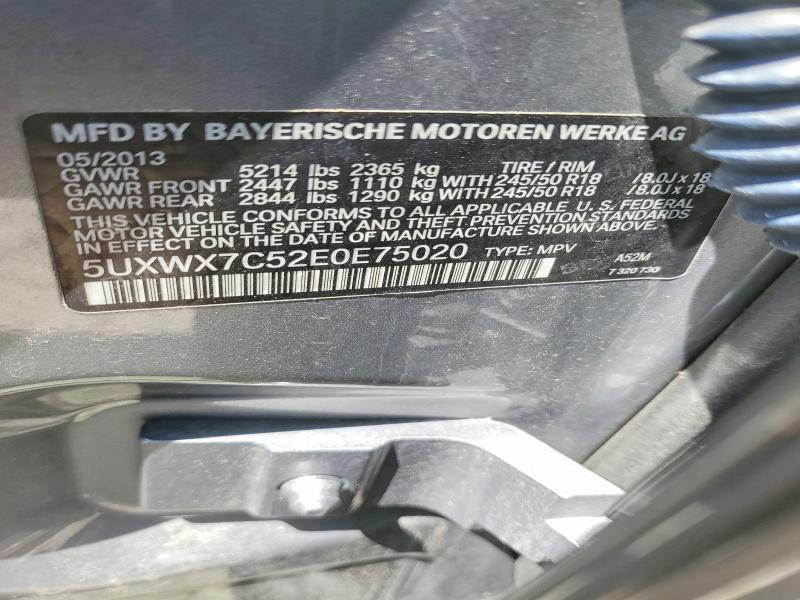 2014 Bmw X3 მანქანა იყიდება აუქციონზე, vin: 5UXWX7C52E0E75020, აუქციონის ნომერი: 56041486