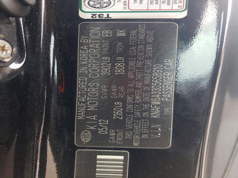 Aukcja sprzedaży 2013 Kia Forte, vin: KNAFW6A33D5658910, numer aukcji: 58896616
