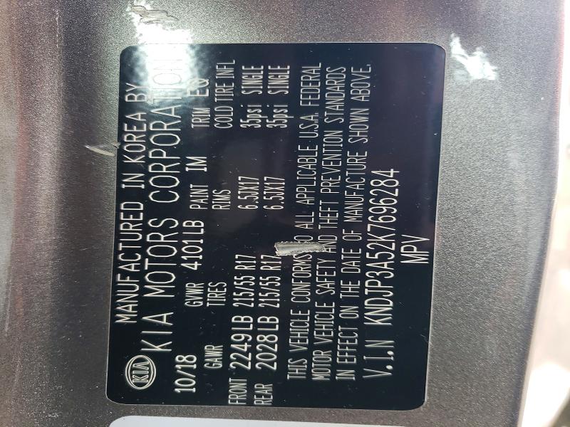 Продаж на аукціоні авто 2019 Kia Soul, vin: KNDJP3A52K7696284, номер лоту: 58057746