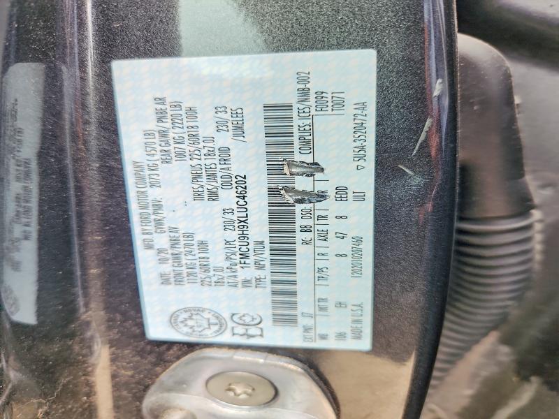 Продаж на аукціоні авто 2020 Ford Escape, vin: 1FMCU9H9XLUC46202, номер лоту: 55854006