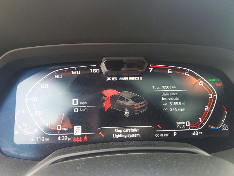 2021 Bmw X6 მანქანა იყიდება აუქციონზე, vin: 5UXCY8C0XM9D82847, აუქციონის ნომერი: 55916026