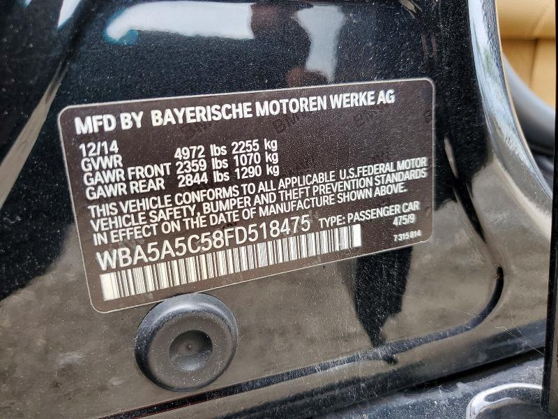 Продажа на аукционе авто 2015 Bmw 528i, vin: WBA5A5C58FD518475, номер лота: 56138936
