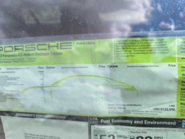 Продажа на аукционе авто 2023 Porsche Panamera, vin: WP0AE2A79PL120160, номер лота: 54853606