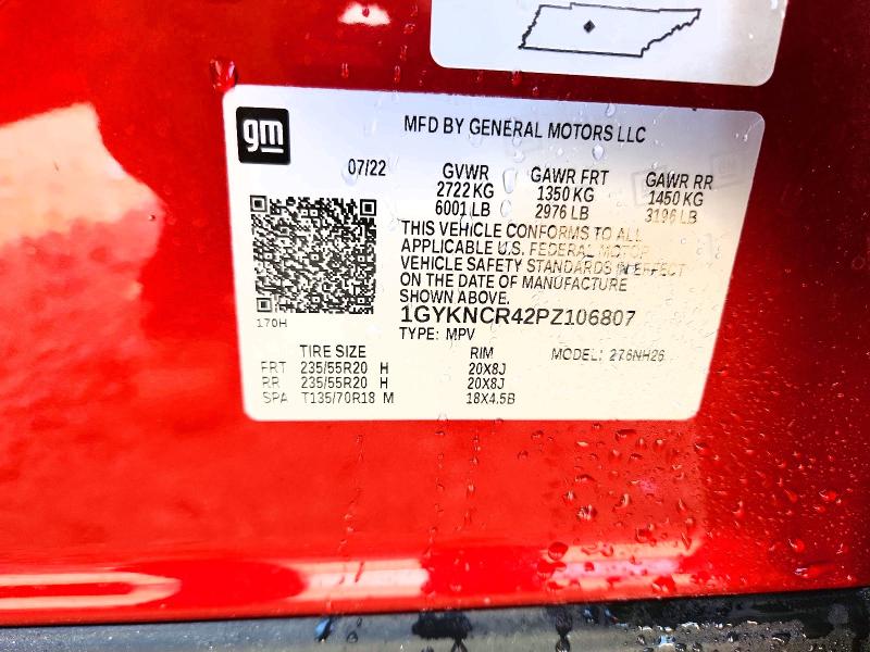 Aukcja sprzedaży 2023 Cadillac Xt5, vin: 1GYKNCR42PZ106807, numer aukcji: 58963846