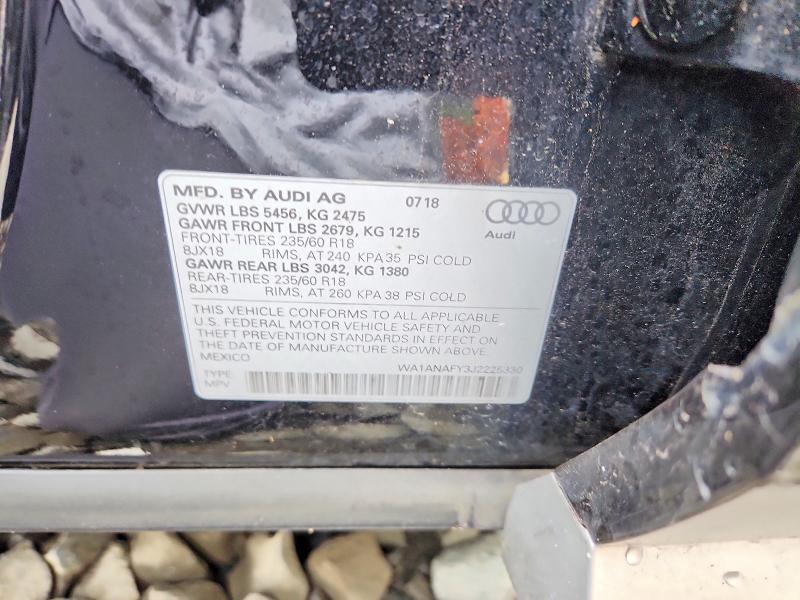 56734126 :رقم المزاد ، WA1ANAFY3J2225330 vin ، 2018 Audi Q5 مزاد بيع