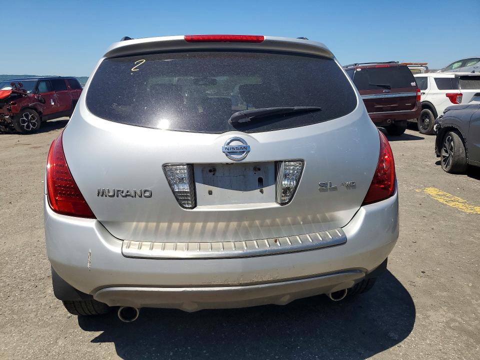 2006 Nissan Murano მანქანა იყიდება აუქციონზე, vin: JN8AZ08W36W537118, აუქციონის ნომერი: 56145556