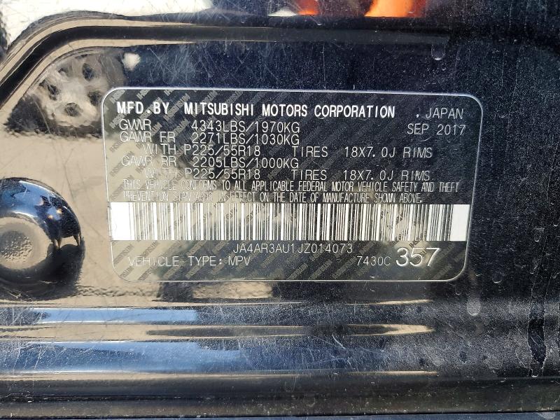 Aukcja sprzedaży 2018 Mitsubishi Outlander Sport, vin: JA4AR3AU1JZ014073, numer aukcji: 57212276