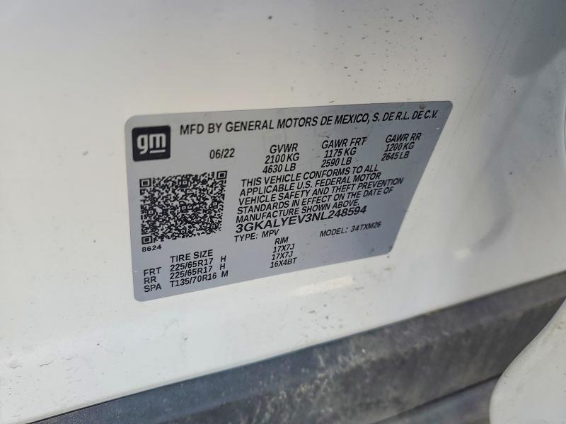 Продаж на аукціоні авто 2022 Gmc Terrain, vin: 3GKALYEV3NL248594, номер лоту: 59133466