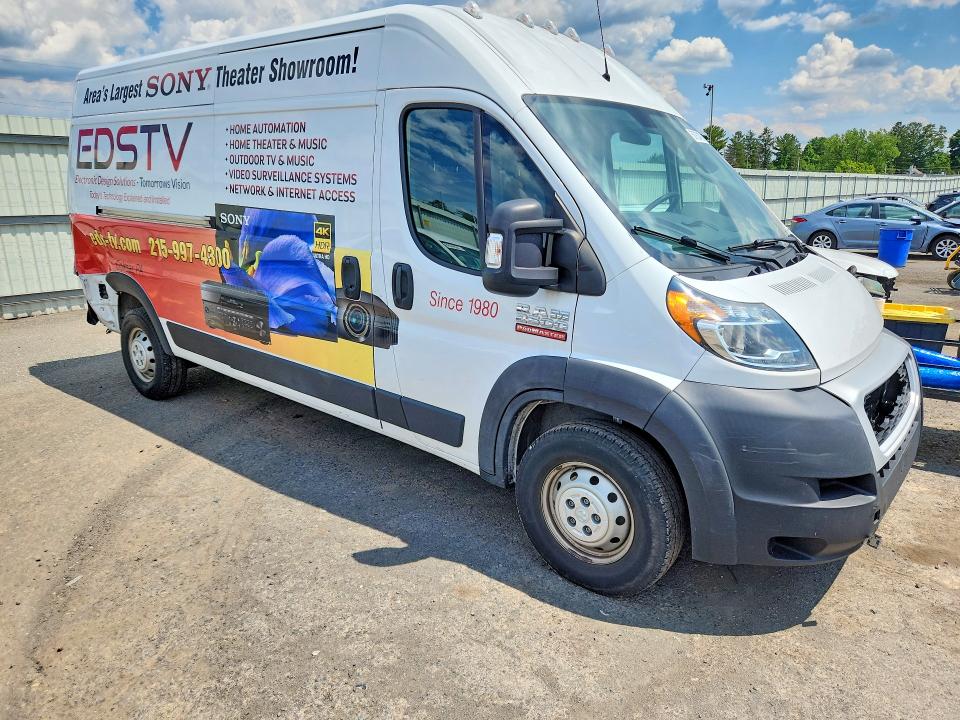Продажа на аукционе авто 2021 Ram Promaster 2500, vin: 3C6ERVDG0ME502639, номер лота: 58763476