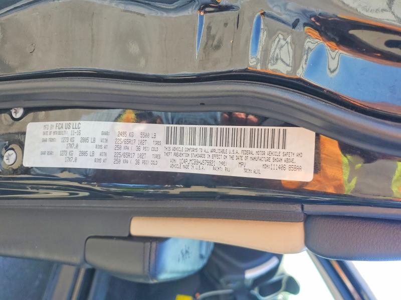 Aukcja sprzedaży 2017 Jeep Cherokee, vin: 1C4PJMCB9HW579921, numer aukcji: 52573726