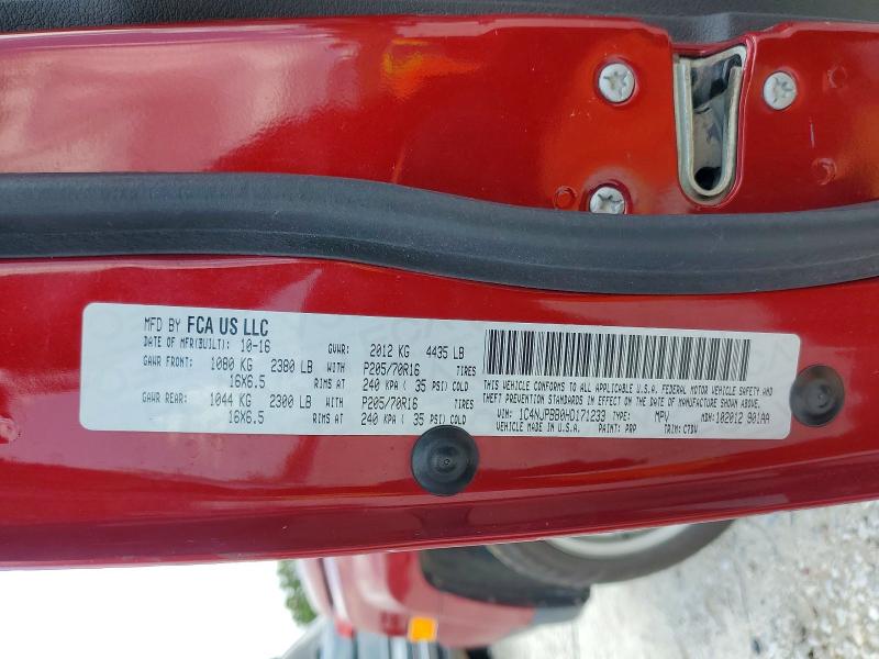 Продаж на аукціоні авто 2017 Jeep Patriot, vin: 1C4NJPBB0HD171233, номер лоту: 54666856