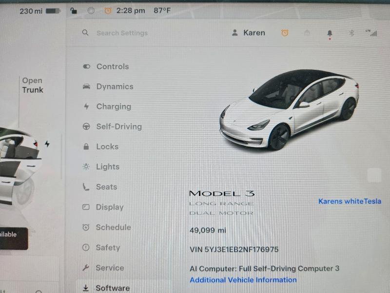 Aukcja sprzedaży 2022 Tesla Model 3, vin: 5YJ3E1EB2NF176975, numer aukcji: 58544346