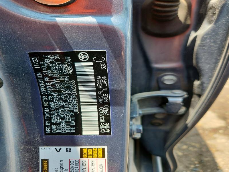 58722716 :رقم المزاد ، JTDBCMFE9RJ023536 vin ، 2024 Toyota Corolla Hybrid مزاد بيع