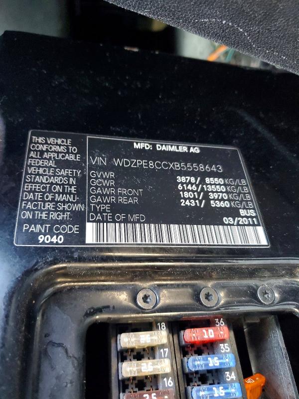 Продажа на аукционе авто 2011 Mercedes-benz Sprinter, vin: WDZPE8CCXB5558643, номер лота: 57042566