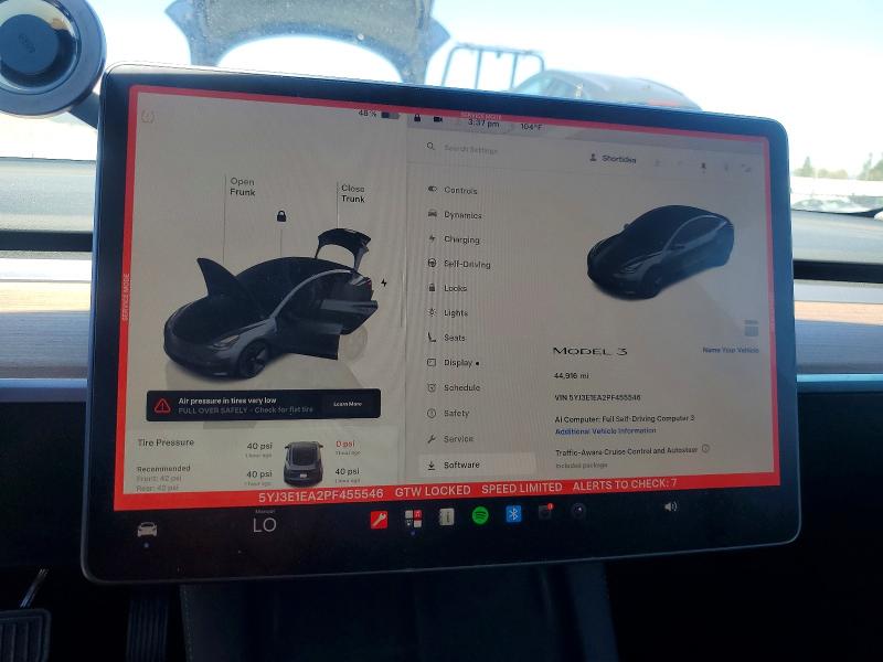 Продаж на аукціоні авто 2023 Tesla Model 3, vin: 5YJ3E1EA2PF455546, номер лоту: 56369896
