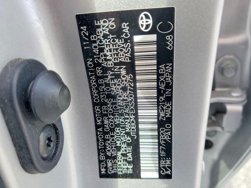 Продаж на аукціоні авто 2025 Toyota Corolla Hybrid, vin: JTDBCMFEXS3077275, номер лоту: 54544426