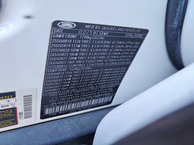 Продажа на аукционе авто 2018 Land Rover Range Rover Velar, vin: SALYB2RNXJA761985, номер лота: 58139796
