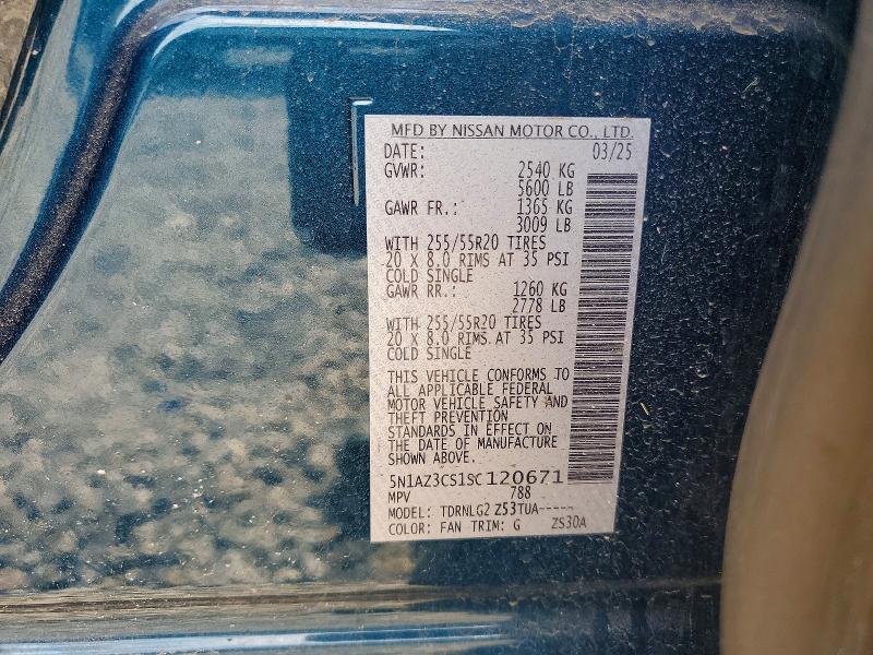 Продажа на аукционе авто 2025 Nissan Murano, vin: 5N1AZ3CS1SC120671, номер лота: 56982226