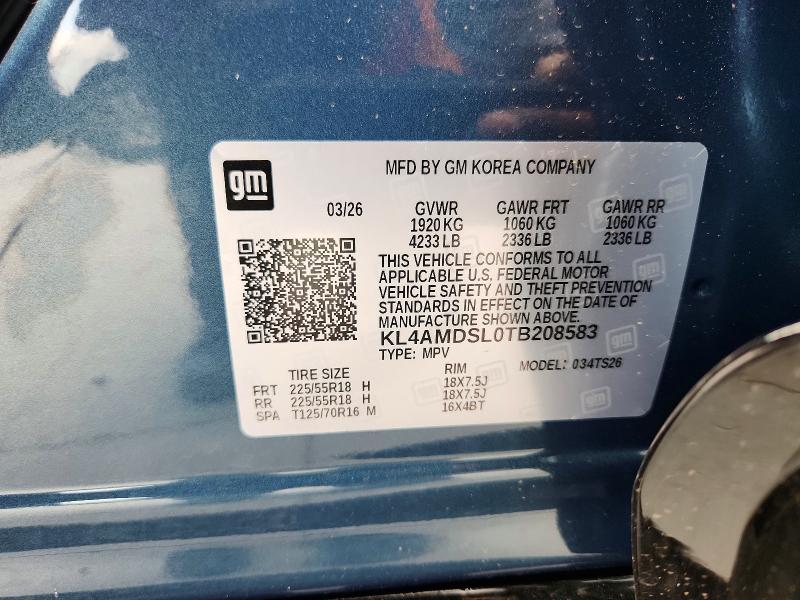 Aukcja sprzedaży 2026 Buick Encore Gx, vin: KL4AMDSL0TB208583, numer aukcji: 55895486