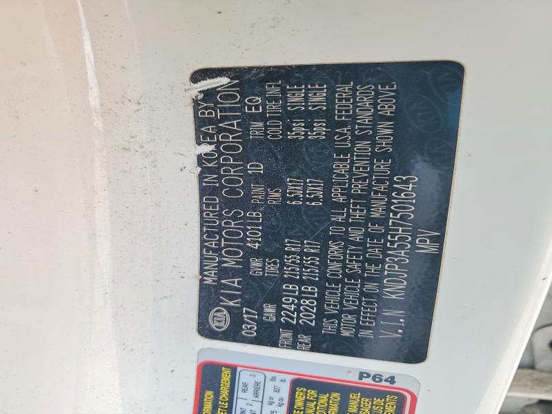 Продаж на аукціоні авто 2017 Kia Soul, vin: KNDJP3A55H7501643, номер лоту: 57760966