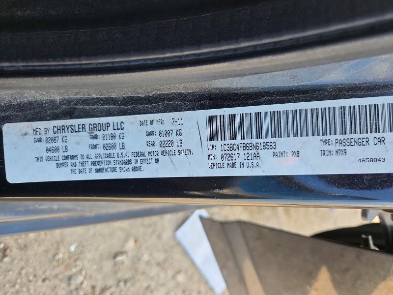 55876166 :رقم المزاد ، 1C3BC4FB6BN618563 vin ، 2011 Chrysler 200 مزاد بيع