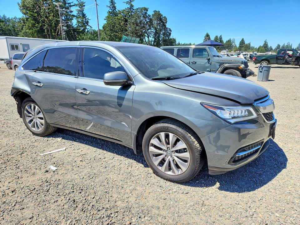 57726416 :رقم المزاد ، 5FRYD4H49FB021864 vin ، 2015 Acura Mdx مزاد بيع