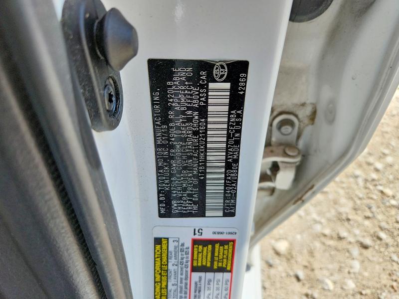 Продажа на аукционе авто 2019 Toyota Camry, vin: 4T1B11HKXKU211604, номер лота: 58506276