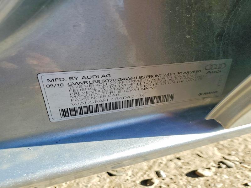 Продажа на аукционе авто 2011 Audi A4, vin: WAUSFAFL4BA047136, номер лота: 55991626