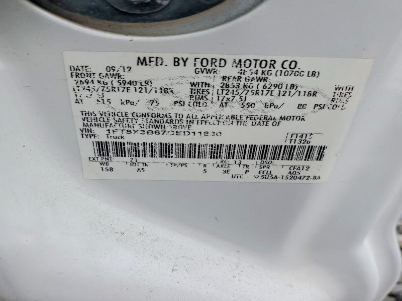 Aukcja sprzedaży 2012 Ford F- 350, vin: 1FT8X3B67CED11630, numer aukcji: 57866226