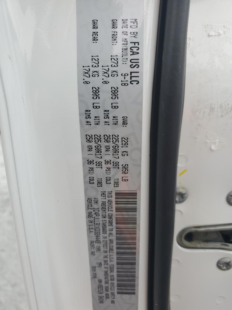 Продажа на аукционе авто 2019 Jeep Cherokee, vin: 1C4PJLLB1KD324449, номер лота: 56611296