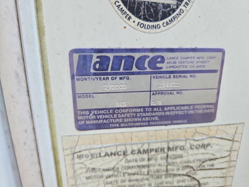 Продажа на аукционе авто 2008 Lance Unknown, vin: 164621, номер лота: 56274066