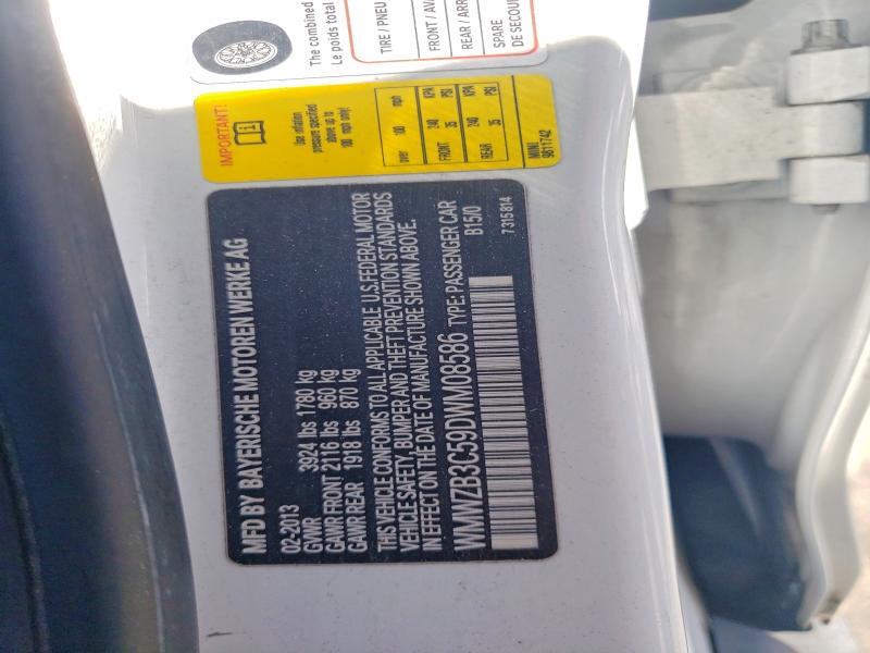 Aukcja sprzedaży 2013 Mini Cooper, vin: WMWZB3C59DWM08586, numer aukcji: 56890506