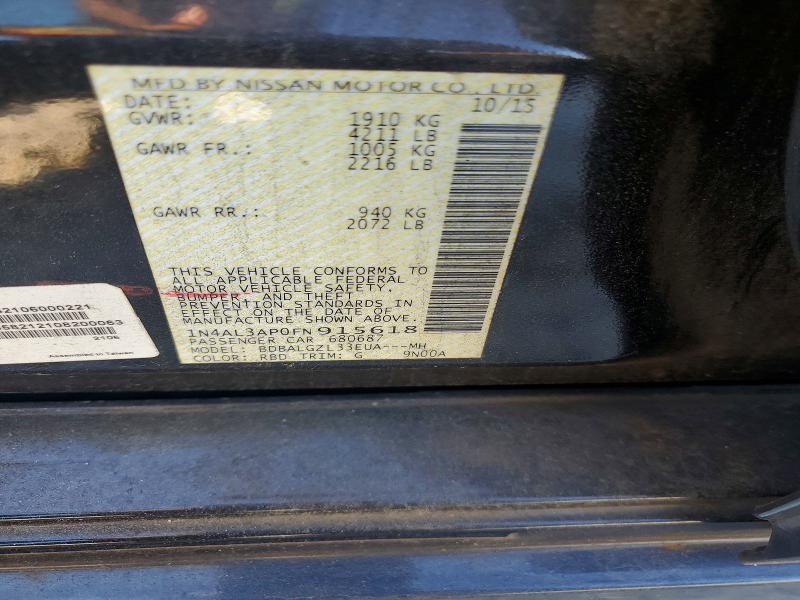 Aukcja sprzedaży 2015 Nissan Altima, vin: 1N4AL3AP0FN915618, numer aukcji: 55926266