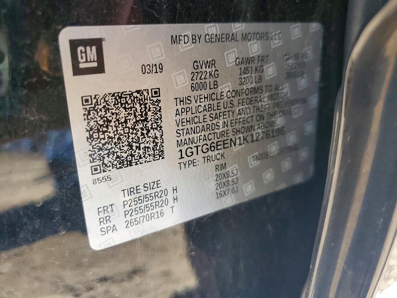 Продажа на аукционе авто 2019 Gmc Canyon, vin: 1GTG6EEN1K1276196, номер лота: 57763216