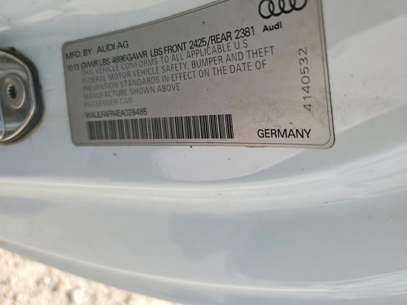 58482216 :رقم المزاد ، WAULFAFR4EA028485 vin ، 2014 Audi A5 مزاد بيع