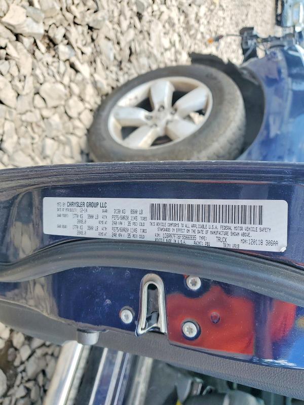 57392216 :رقم المزاد ، 1C6RR7FT6FS566935 vin ، 2015 Ram 1500 مزاد بيع
